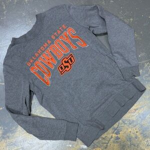 Oklahoma State Cowboys Pull Over Crew Neck Sweater NCAA Medium Football Softball